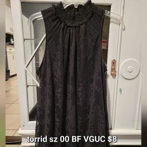 Torrid Lace Sleeveless Blouse